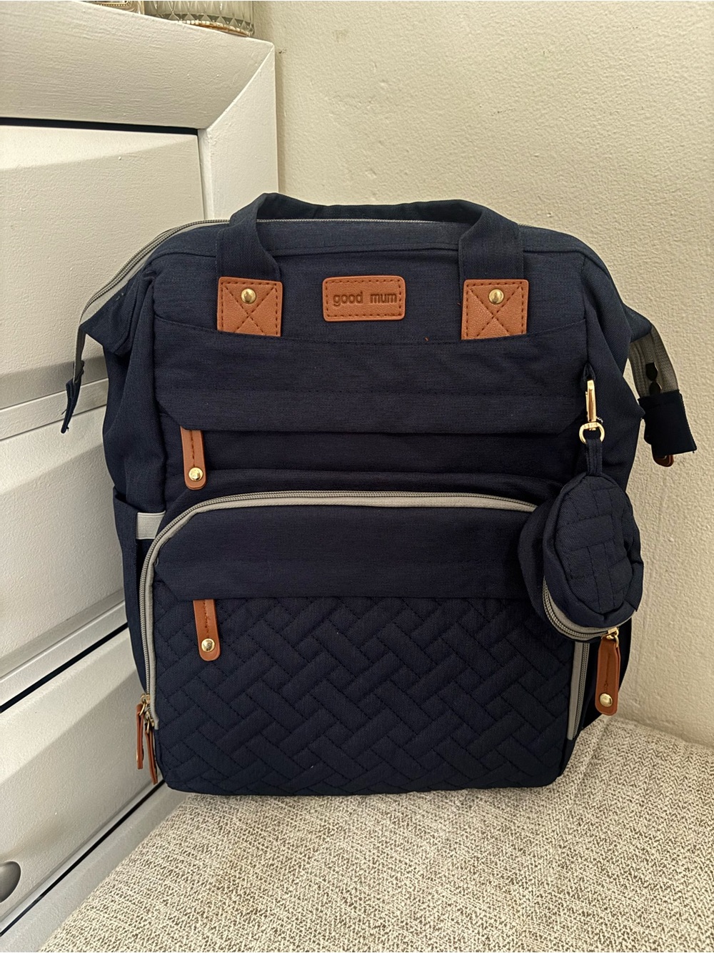 Navy Diaper bag